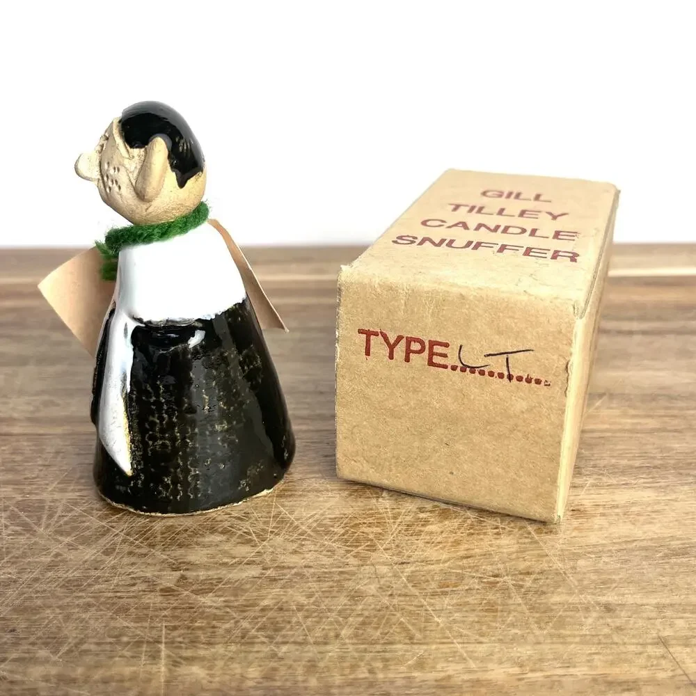 Vintage Handmade Gill Tilley Candle Snuffer Judge Barrister Lawyer Original Box
